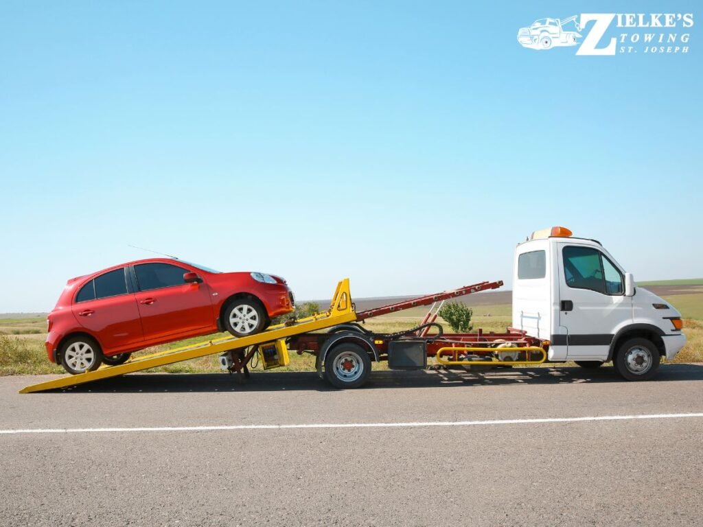 Tow truck Saint Joseph Michigan Michigan State Police MSP compliant towing Berrien County 49085 Zielke Towing