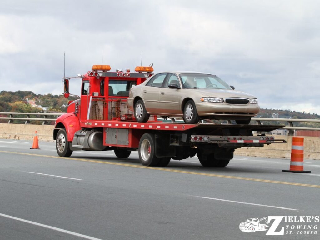 Zielke Towing Saint Joseph MI 49085 most trusted local towing company Berrien County 24 hour service flatbed tow truck
